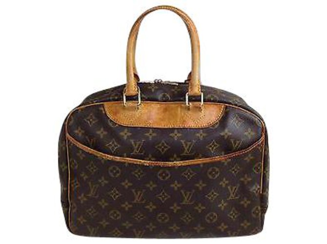 Louis Vuitton Deauville Brown Cloth  ref.113235