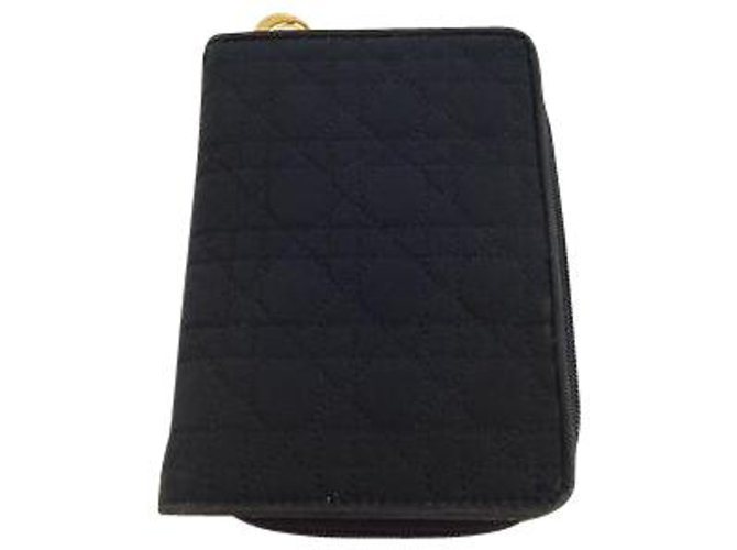 Dior Bifold Wallet Black Synthetic  ref.113264