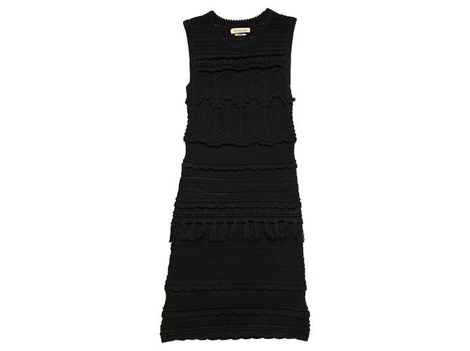 Vestido de crochet Isabel Marant Etoile negro