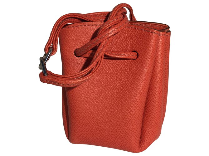Hermès Vintage Tasche Rot Leder  ref.113321