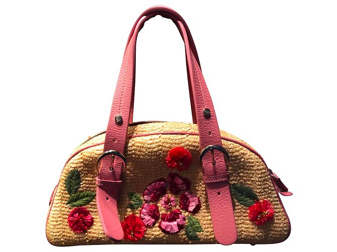 Christian Dior, Sac Wicker frame édition limitée Rose