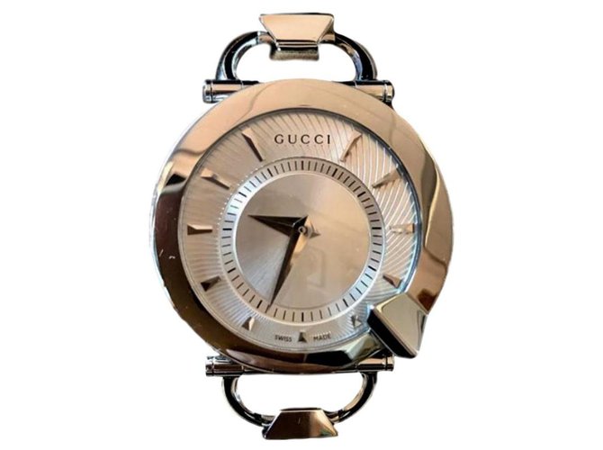 Gucci Relógio das mulheres Prata Metal  ref.113388
