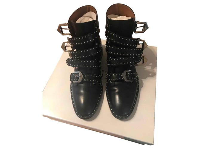 Givenchy Ankle Boots Black Leather  ref.113433