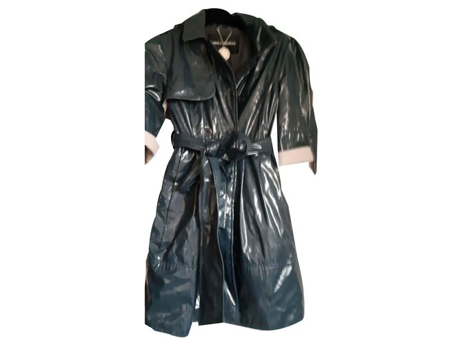 American retro gray waxed trench Grey Gold  ref.113447