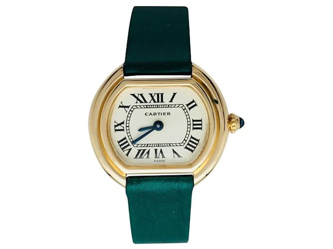 Cartier "Ellipse" relógio em ouro amarelo. Ouro rosa  ref.113540