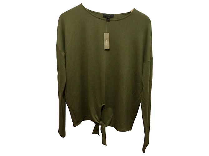 J.Crew Oversized Tunic. tie detail Khaki