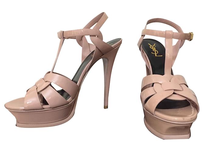 Yves Saint Laurent Tribute in patent leather Pink  ref.113686