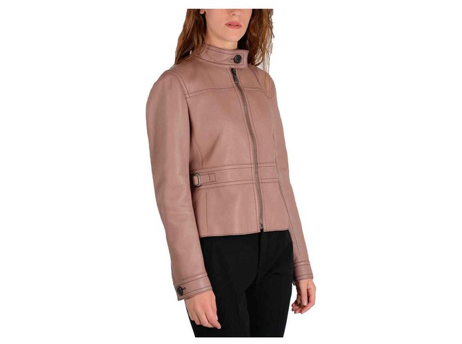 Bottega veneta leather jacket Pink  ref.113707