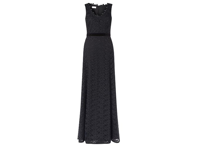 Hobbs Rhoswen Kleid aus schwarzer Guipure-Spitze