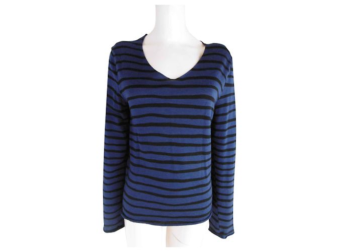 Comme des Garcons Striped Wool Blouse Top