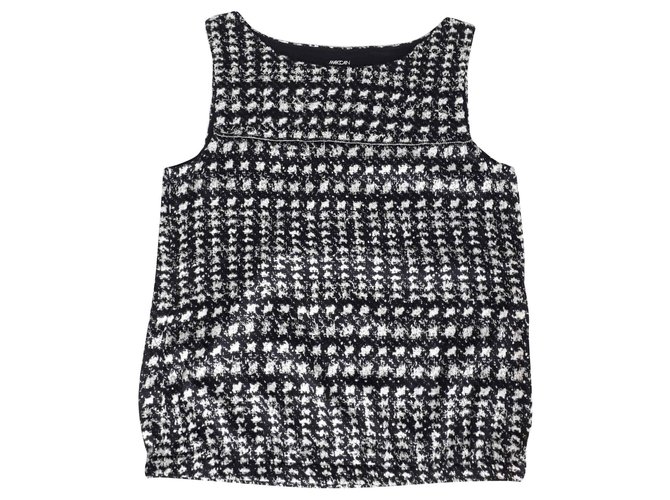 Marc Cain Houndstooth top s Negro Blanco  ref.113838