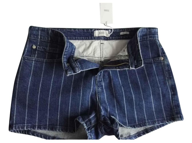 Closed Pantalones cortos Azul Algodón  ref.113857