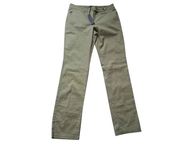 Nuevos pantalones IKKS 38 marrón claro Castaño Algodón  ref.113871