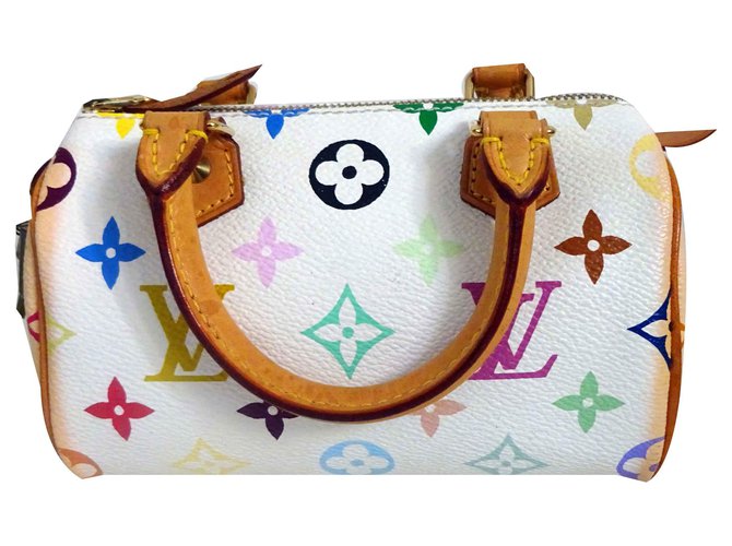 Louis Vuitton Takashi Murakami Mini Speedy Bag Multicolore Tela  ref.113928