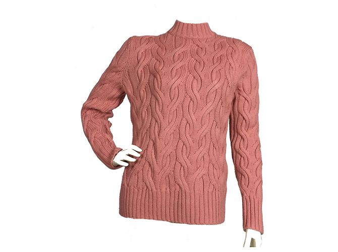Cos Cable knit wool pink sweater