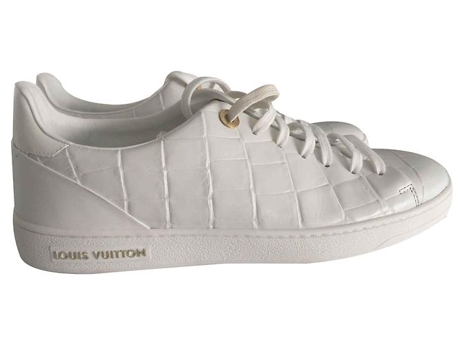 Louis Vuitton Sneaker di Frontrow Bianco Pelle