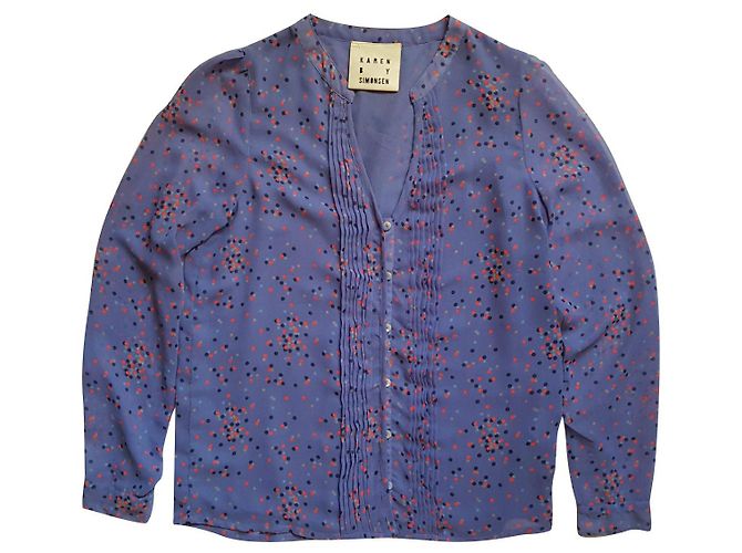 Autre Marque Karen By Simonsen Hemd aus Polyester mehrfarbig Mehrfarben