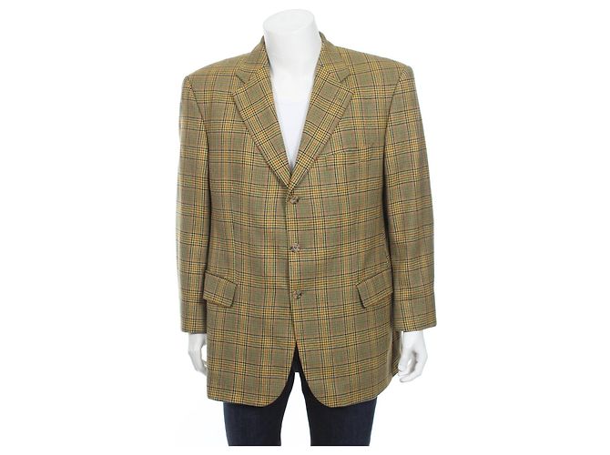 Yves Saint Laurent Blazer Jacket Wool Multicolors