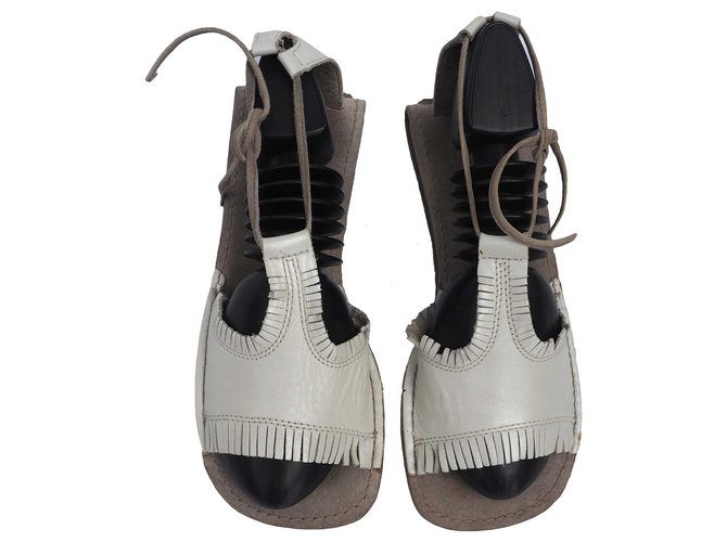 Diesel Flat Sandals, unpublished model White Leather  ref.114027