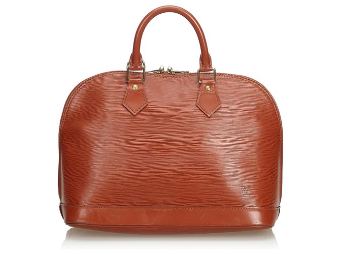 Louis Vuitton Epi Alma PM Brown Leather  ref.114052