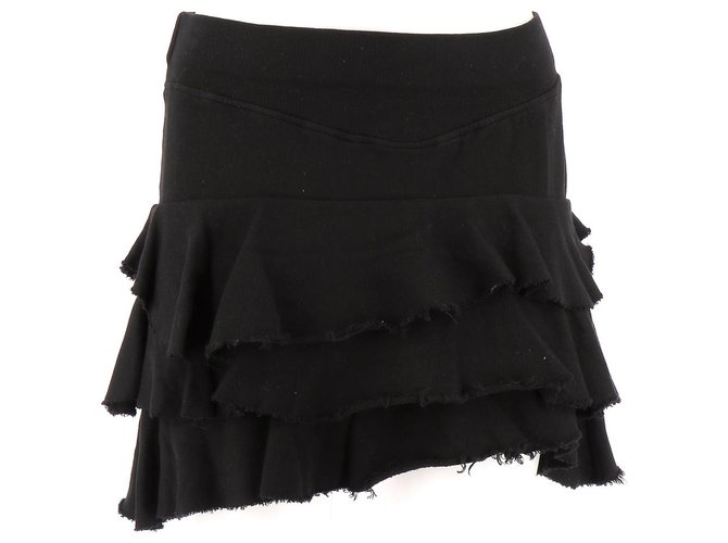 Isabel Marant Etoile Falda elegante Negro Algodón  ref.114152