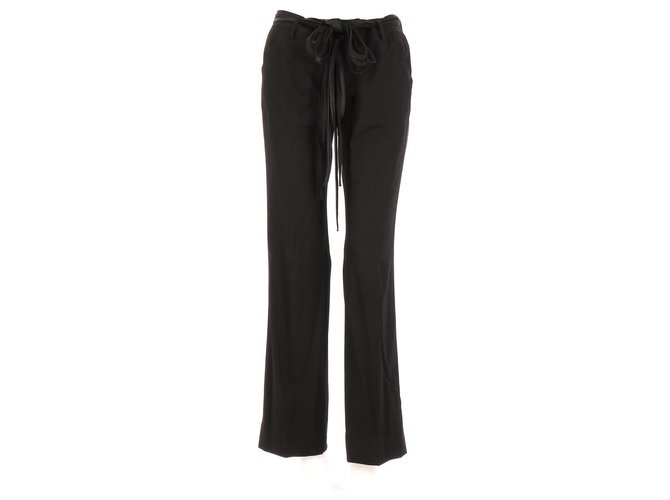 Comptoir Des Cotonniers Pantalones Negro Poliéster  ref.114226