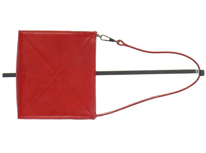 Lancel Pochette Red Leather  ref.114249