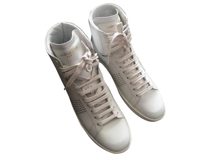 Saint Laurent Sneakers White Leather  ref.114422
