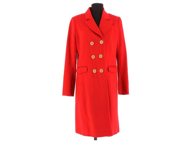One step Coat Red Wool  ref.114484