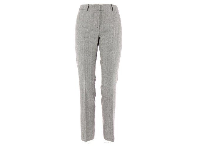 Autre Marque Trousers Grey Wool  ref.114609