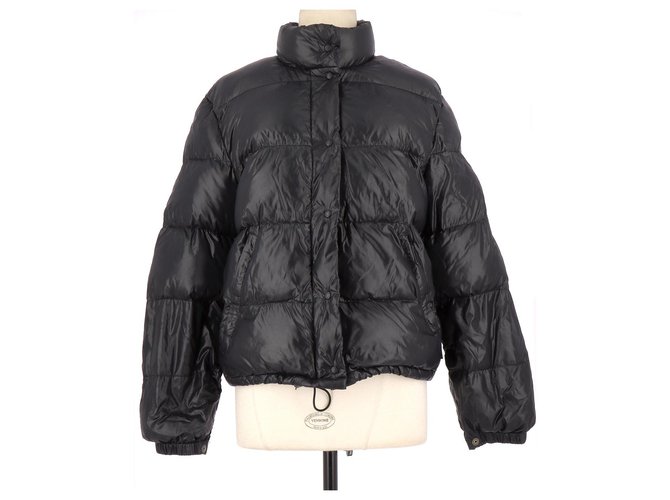 Moncler Jacket Black Nylon  ref.114624