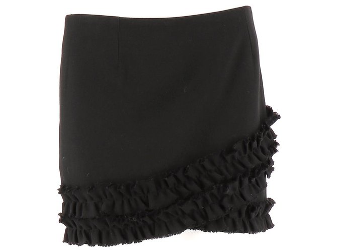 Maje Skirt suit Black Polyester  ref.114655