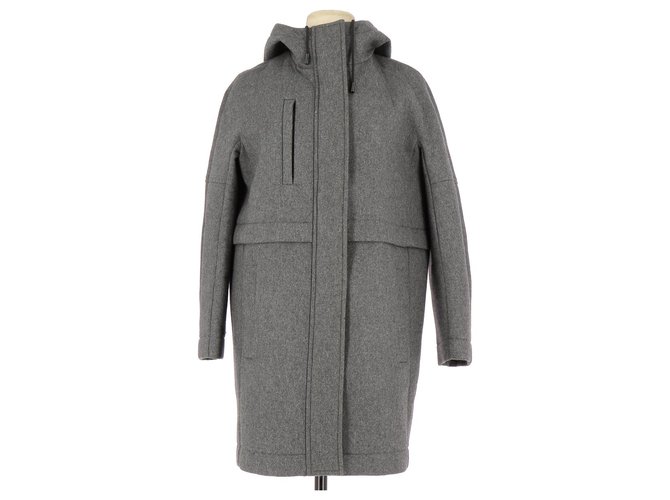 Comptoir Des Cotonniers Coat Grey Wool  ref.114683