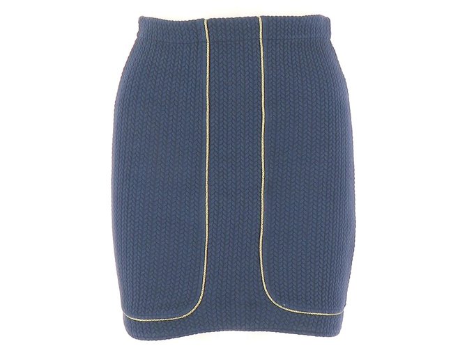 Ekyog Skirt suit Navy blue Cotton  ref.114711