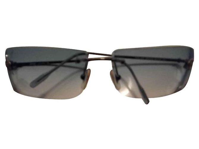Versace Sonnenbrille silberfarben aus Stahl