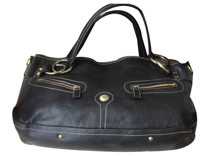 Bolsa Lancel de couro preta Preto