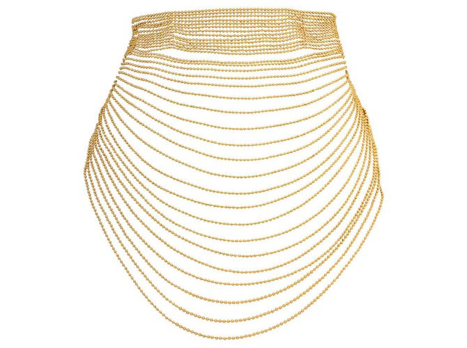 Cartier necklace, model "Paris New Wave Cartier" in yellow gold.  ref.114889