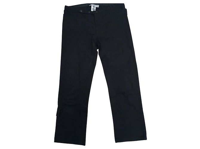 Roland Mouret Calças pretas cortadas Preto