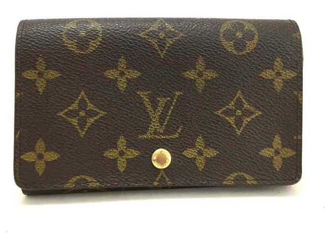 Louis Vuitton Trésor Brown Cloth  ref.114903