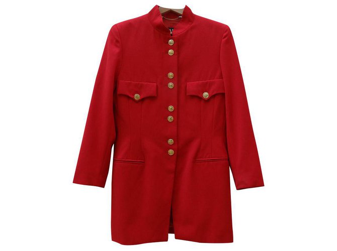 Escada Coats, Outerwear Red Wool  ref.114964