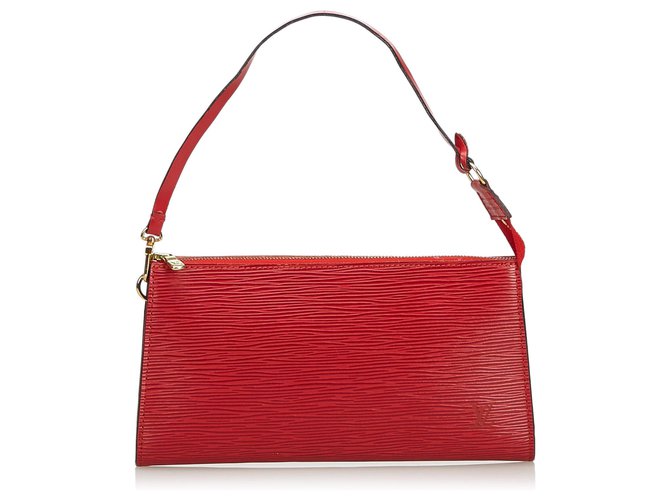 Louis Vuitton Epi Pochette Accessoires Red Leather  ref.114995