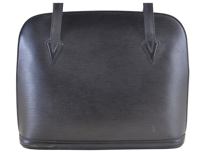 Louis Vuitton Lussac Black Leather  ref.115062