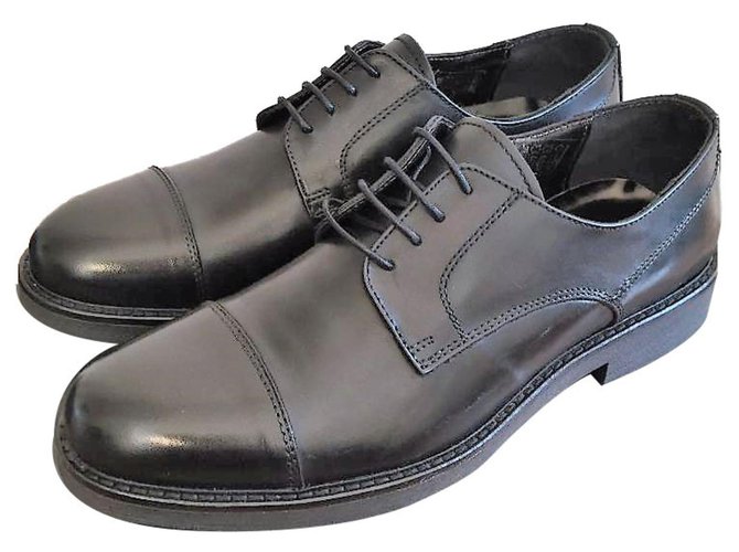 Autre Marque Baldinini men's new lace up shoes Black Leather  ref.115086