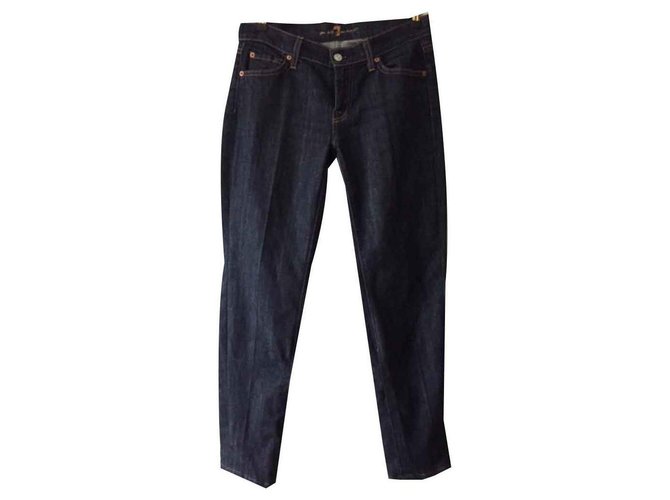 7 For All Mankind Jeans Blue Cotton  ref.115099