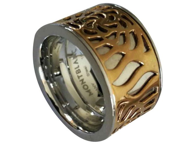 Montblanc Ring / Ring Golden Steel  ref.115102