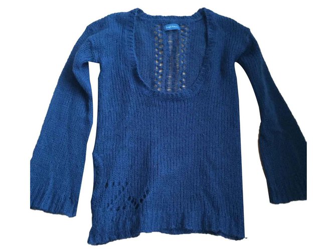 Mohair wool sweater Zadig & Voltaire Dark blue  ref.115150
