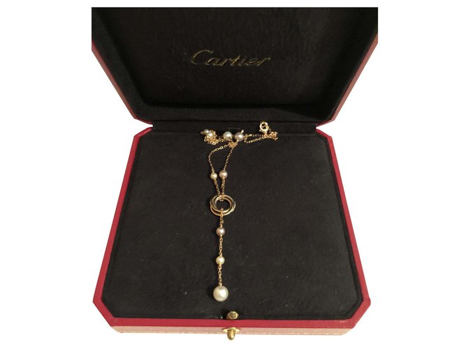 Love Cartier Trindade Dourado Ouro rosa  ref.115211