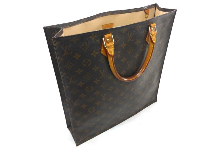 Louis Vuitton FLAT BAG MONOGRAM Brown Leather  ref.115299