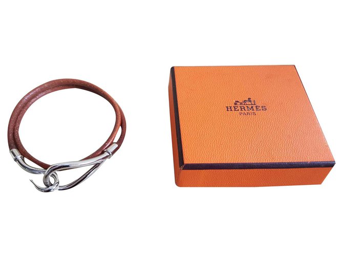 Hermès Bracelets Brown Leather  ref.115317