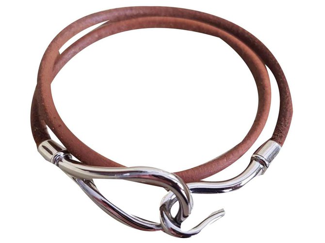 Hermès Bracelets Brown Leather  ref.115318